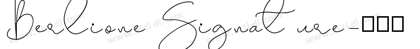 Berlione Signature字体转换